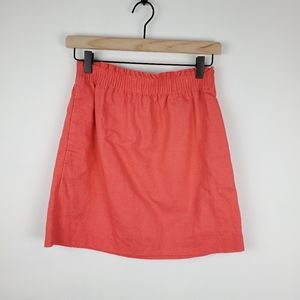 J. Crew pull on skirt coral 0